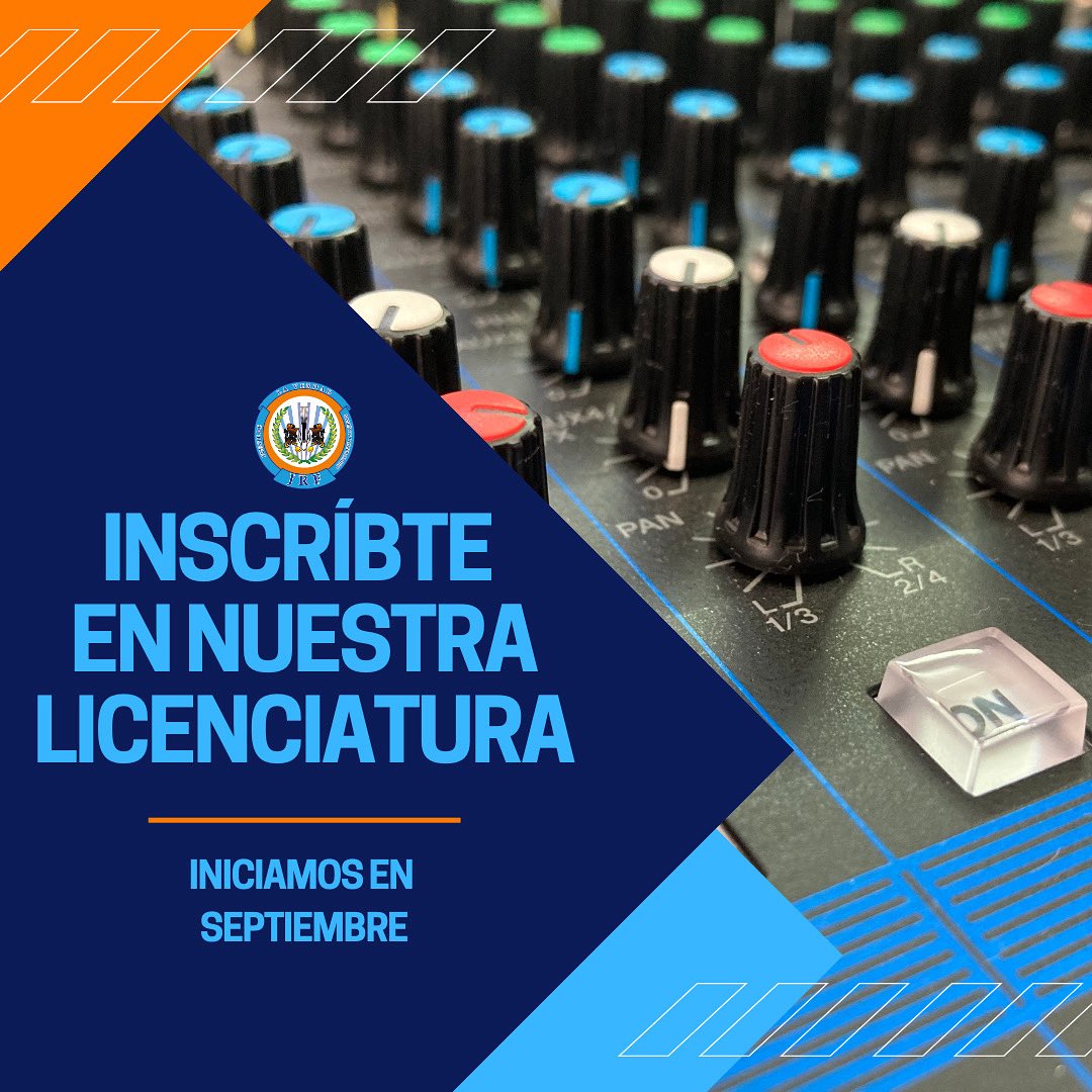 Inscríbete y obtén un 100% de descuento en tu inscripción para el cuatrimestre que inicia en septiembre. ¡No dejes pasar esta gran oportunidad! 💯🎙️

Informes aquí:📱55 2086 7584 📞 55 5171 8536
📩 relacionespublicasjrf@gmail.com