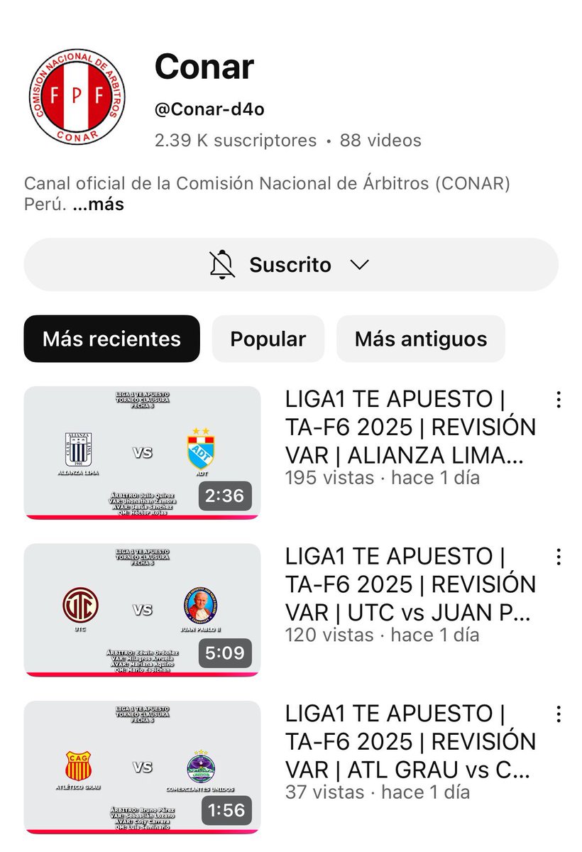 Han pasado 4 días y seguimos a la espera de los audios y videos de la #CONAR . Qué pasa señores, aún no terminan de editar? 

<a href="/TuFPF/">Federación Peruana de Fútbol</a>