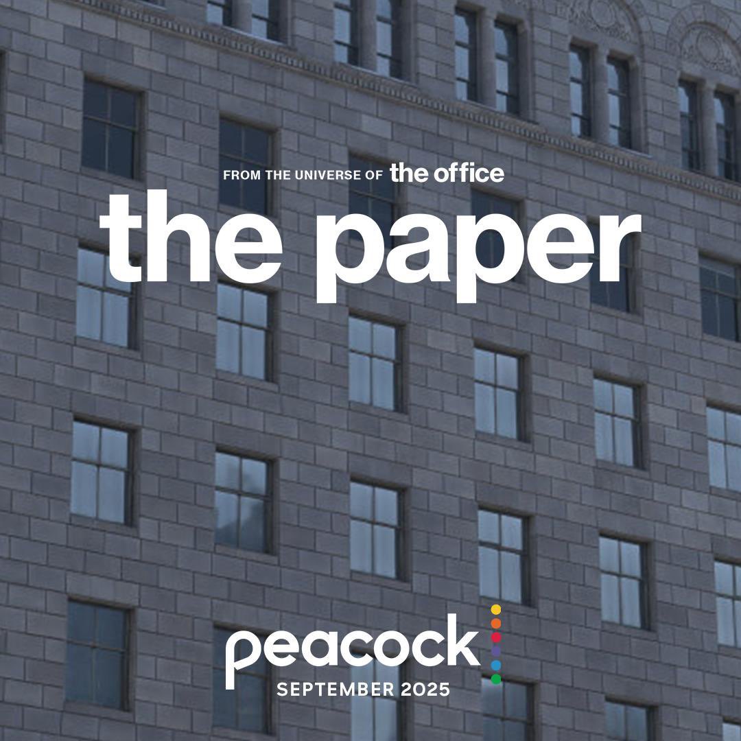 CultureCrave's tweet photo. All 10 episodes of ‘The Office’ spinoff ‘The Paper’ will now release at once 🗞️

September 4 on Peacock https://t.co/fzCd1dmfrh