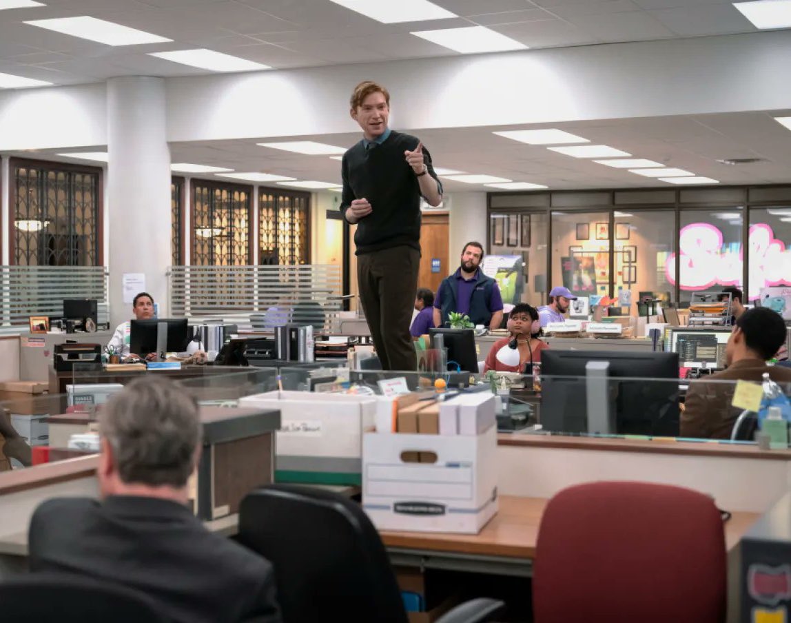CultureCrave's tweet photo. All 10 episodes of ‘The Office’ spinoff ‘The Paper’ will now release at once 🗞️

September 4 on Peacock https://t.co/fzCd1dmfrh