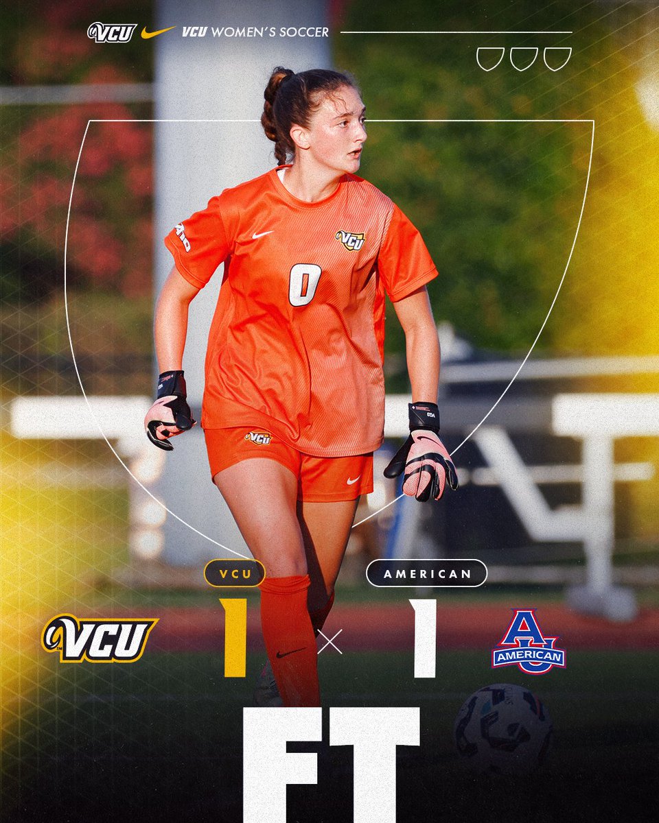 Finished strong💪

Stella's 89th-minute goal was the first of her career and Mia made four saves for the draw!

#LetsGoVCU