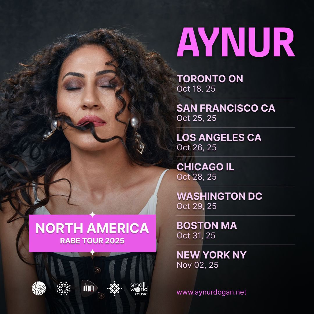 NORTH AMERICA #RABE TOUR 2025

TORONTO ON
Oct 18, 2025
Trinity St Paul‘s United Church <a href="/smallworldnotes/">Small World Music</a> 

SAN FRANCISCO CA
Oct 25,2025 
Marines Memorial Theater
<a href="/DiasporaArtsCon/">Diaspora Arts Connection</a> 

LOS ANGELES CA
Oct 26, 2025
Zipper Hall
@radartsfoundation 

CHICAGO IL
Oct 28,2025
Old Town School