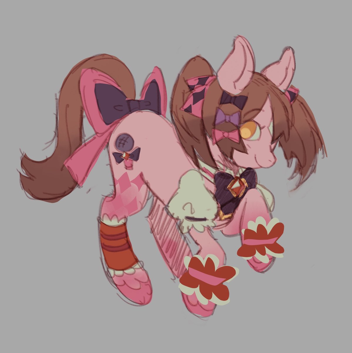 butterflyjam6's tweet photo. Smart falcon but like as an MLP design because like I dunno I saw people doing this with the other horses so like yanno. Idk I got lazy I keep forgetting her wristband things so I end up just lasso tooling them on lazily https://t.co/jyx3pJ0sRN