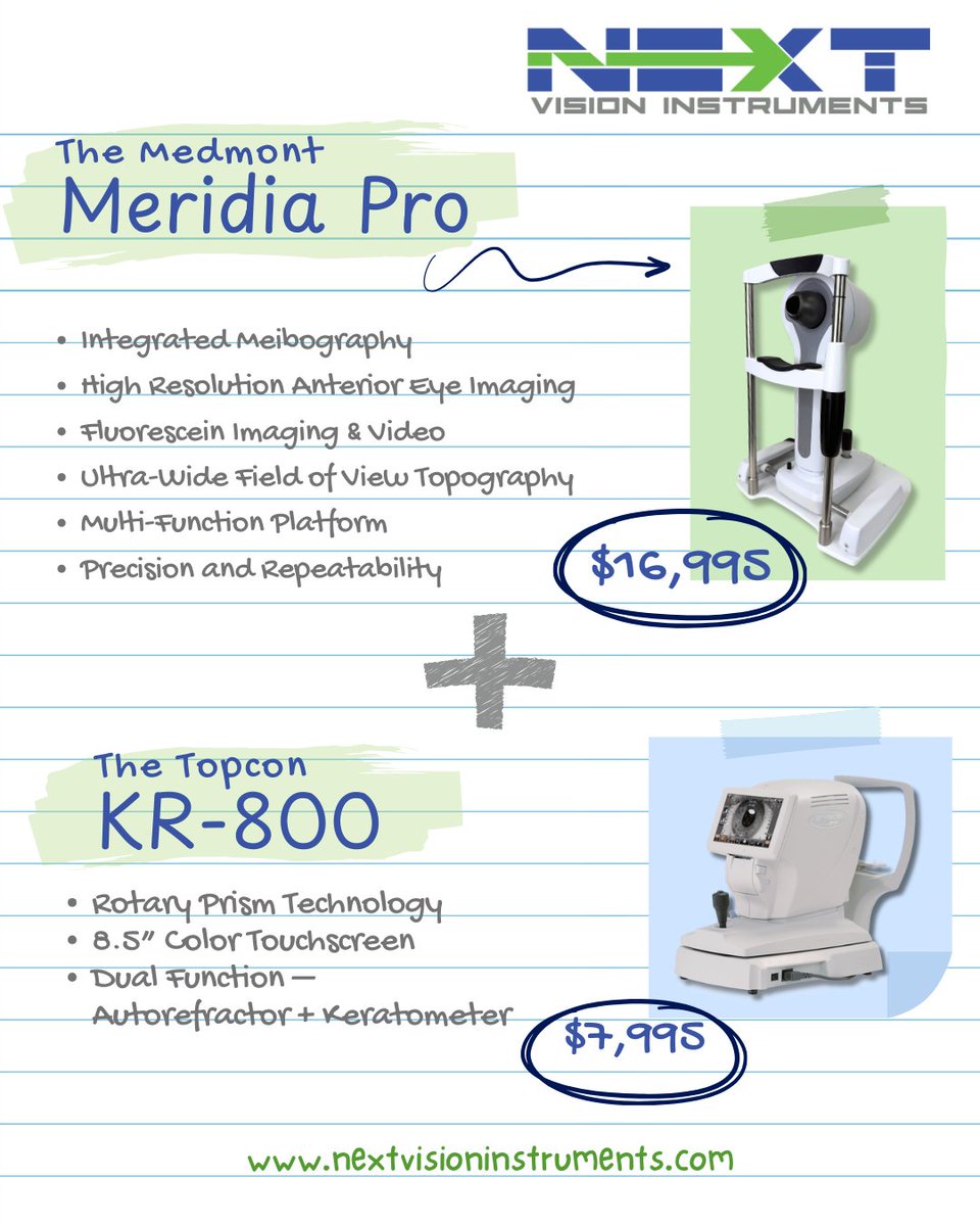 NextVision_'s tweet image. Flip through our handy-dandy notebook —
these Back-to-School deals are too good to forget!
727.483.9140
Sales@nextvision2020.com
nextvisioninstruments.com
#nextvisioninstruments #eyecare #ophthalmology #optometry #eyedoctor #eyecareprofessionals