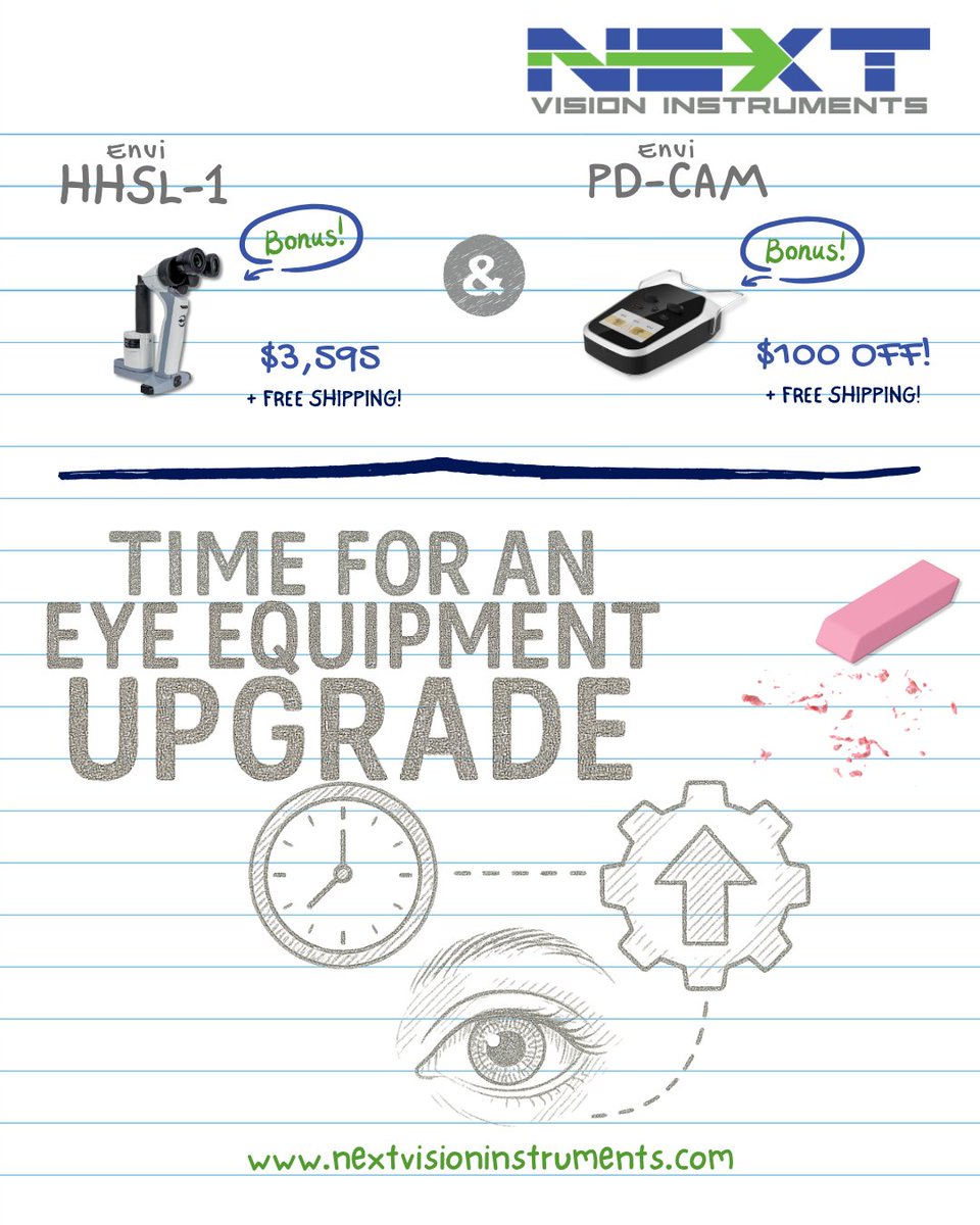 NextVision_'s tweet image. Flip through our handy-dandy notebook —
these Back-to-School deals are too good to forget!
727.483.9140
Sales@nextvision2020.com
nextvisioninstruments.com
#nextvisioninstruments #eyecare #ophthalmology #optometry #eyedoctor #eyecareprofessionals