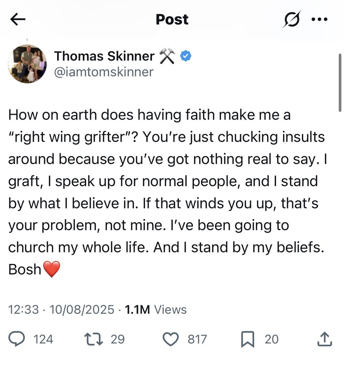 SamMufc7's tweet photo. Oh. 

#TomSkinner https://t.co/oNZUVYbUBu