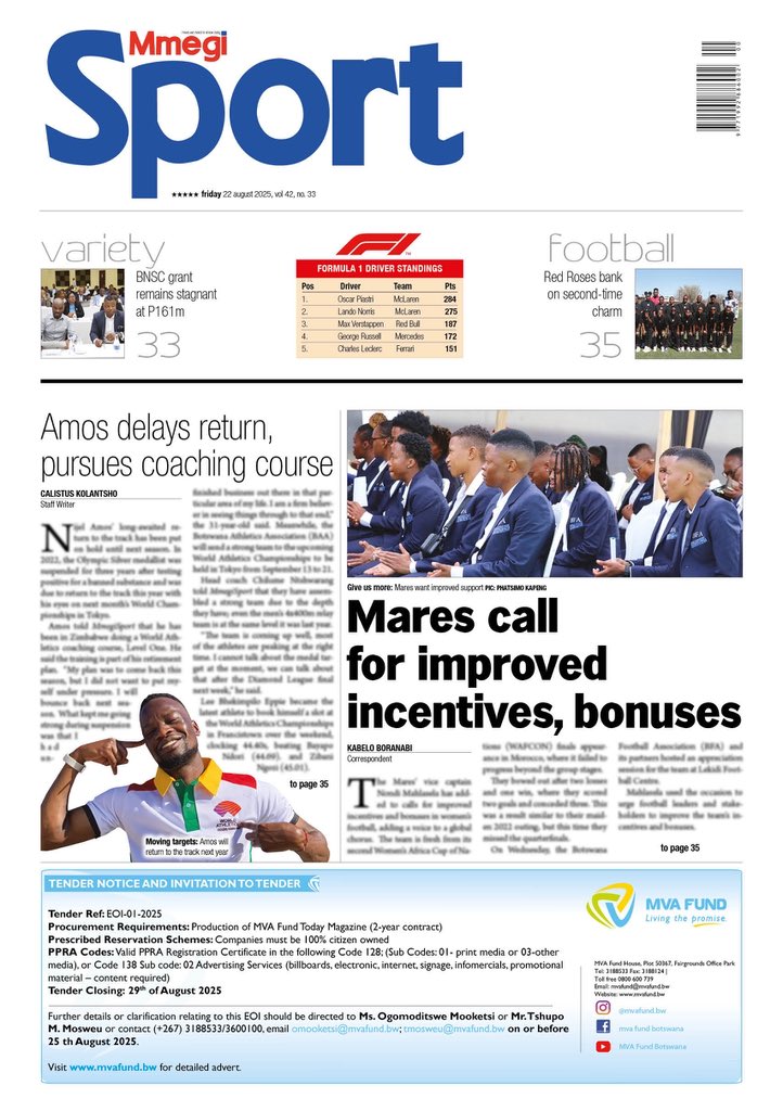#BackPage this week : Mares call for improved incentives, bonuses