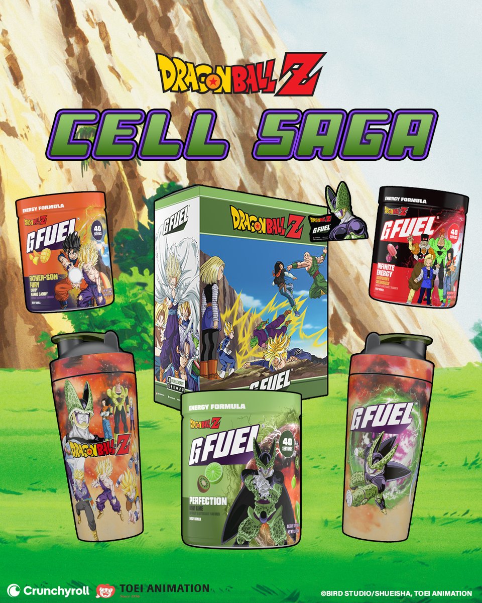 GFuelEnergy's tweet photo. 🐉  THE PERFECT FORM HAS ARRIVED! 
 
💥 Harness ultimate power with the PERFECTION COLLECTOR'S BOX that includes: 
🥝 Kiwi Lime Energy Tub 
🥤 Metal Shaker 
🟠 Exclusive Sticker 
 
Bonus Reskins: 
🔁 Father-Son Fury = Chewy Mango Candy 
🔁 Infinite Energy = Raspberry Creamsicle 

⚡ Claim PERFECTION now!
🔗 https://t.co/msavI3jIjh

@ToeiAnimation @Crunchyroll #DBZ
