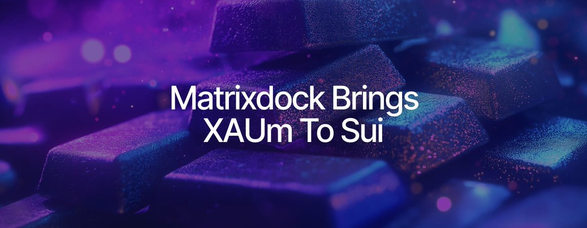 Sui (@suinetwork) on Twitter photo Gold just went onchain with Sui.
<a href="/matrixdock/">Matrixdock</a>'s XAUm - backed 1:1 by LBMA-accredited 99.99% pure gold - is now live on Sui, marking its first-ever deployment on a non-EVM chain.
Secure, redeemable, DeFi-ready.
Welcome to the next era of tokenized RWAs. Gold just went onchain with Sui.
<a href="/matrixdock/">Matrixdock</a>'s XAUm - backed 1:1 by LBMA-accredited 99.99% pure gold - is now live on Sui, marking its first-ever deployment on a non-EVM chain.
Secure, redeemable, DeFi-ready.
Welcome to the next era of tokenized RWAs.