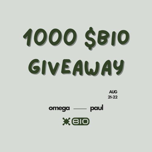 Omega (@omegapexi) on Twitter photo 🎁 1000 $BIO ($150) Ödüllü ÇEKİLİŞ 🎁
Bio Protocol artık 1000 staker milestone’una ulaştı 🚀
Bunu kutlamak için topluluğumuzla özel bir çekiliş yapıyoruz! 🎉
Katılmak için:
1️⃣ Beğen & RT 🔁
2️⃣ Takip et: <a href="/omegapexi/">Omega</a> & <a href="/paulkhls/">Paul Kohlhaas bio/acc</a>
3️⃣ Yorumda <a href="/BioProtocol/">Bio Protocol</a>'ün geleceğini en yaratıcı 🎁 1000 $BIO ($150) Ödüllü ÇEKİLİŞ 🎁
Bio Protocol artık 1000 staker milestone’una ulaştı 🚀
Bunu kutlamak için topluluğumuzla özel bir çekiliş yapıyoruz! 🎉
Katılmak için:
1️⃣ Beğen & RT 🔁
2️⃣ Takip et: <a href="/omegapexi/">Omega</a> & <a href="/paulkhls/">Paul Kohlhaas bio/acc</a>
3️⃣ Yorumda <a href="/BioProtocol/">Bio Protocol</a>'ün geleceğini en yaratıcı