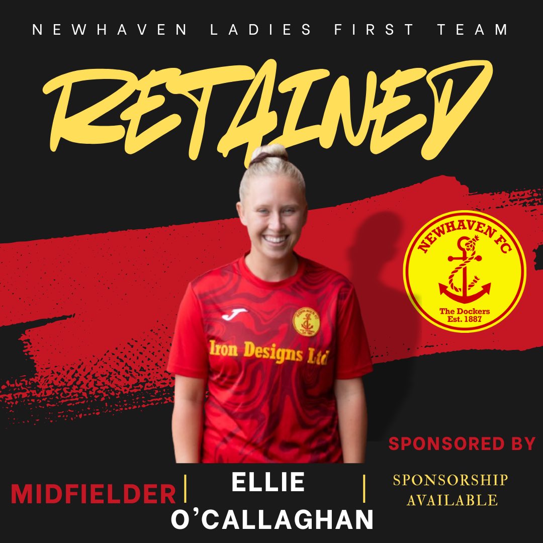 NewhavenLadies's tweet photo. ✍️O’CALLAGHAN’S OURS!

We’re thrilled to announce Ellie O’Callaghan as our club captain for The Dockers this season!

O’Callaghan is still available for sponsorship! Get in touch. 

#COYD | 📸rqu_photography https://t.co/bM0Hzd9SCS