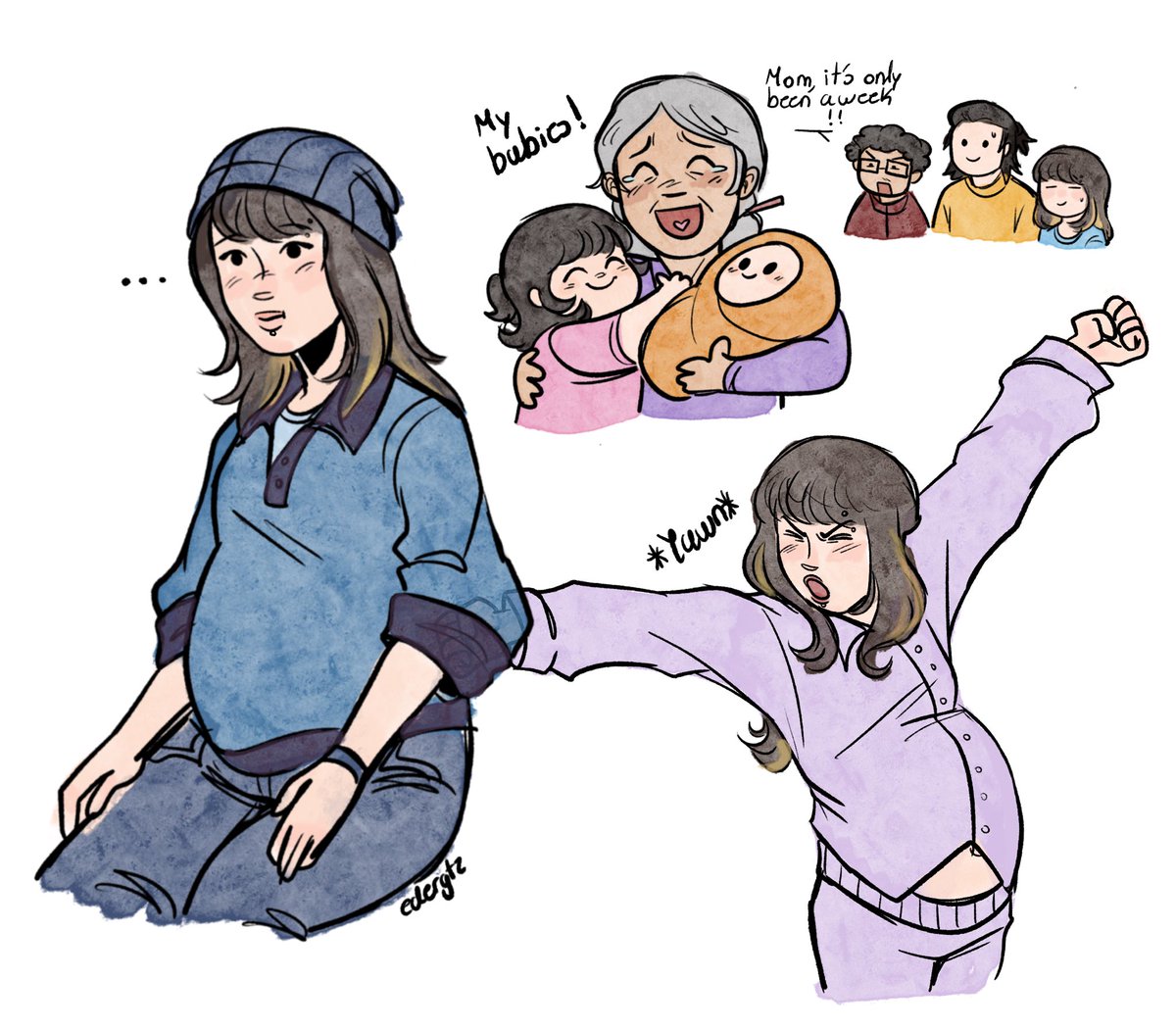 em_gtz5's tweet photo. AU where they got out of the games and had 1 more baby I don't care #SquidGame #daehee #388x222 https://t.co/8bUoX3RbYA