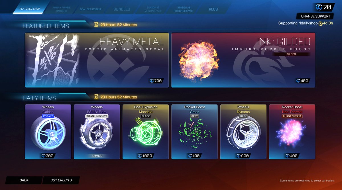 Rocket League Shop tweet media