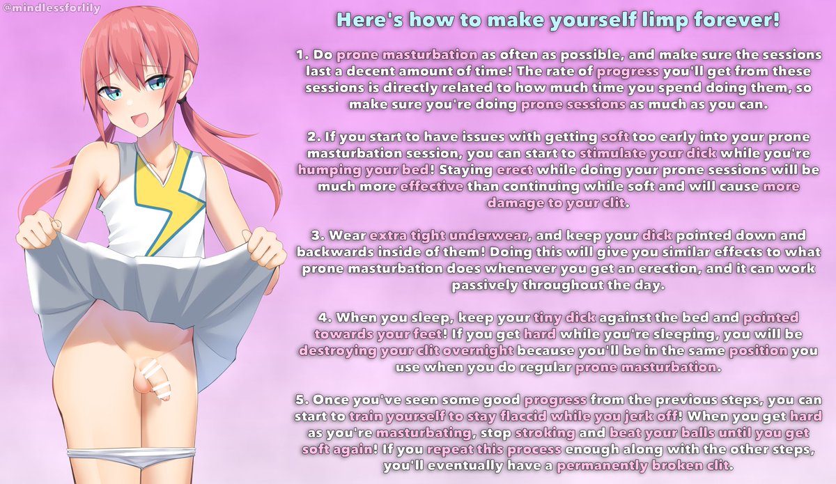 mindlessforlily's tweet photo. Making your tiny little shrimp-dick never work again is a healthy thing to do, and you should try your hardest to make sure that it's completely limp for the rest of your life~ 💜

To become a good cuck with a limp clit, just follow this guide and enjoy the permanent results! 🤭 https://t.co/fkZaShgKK3