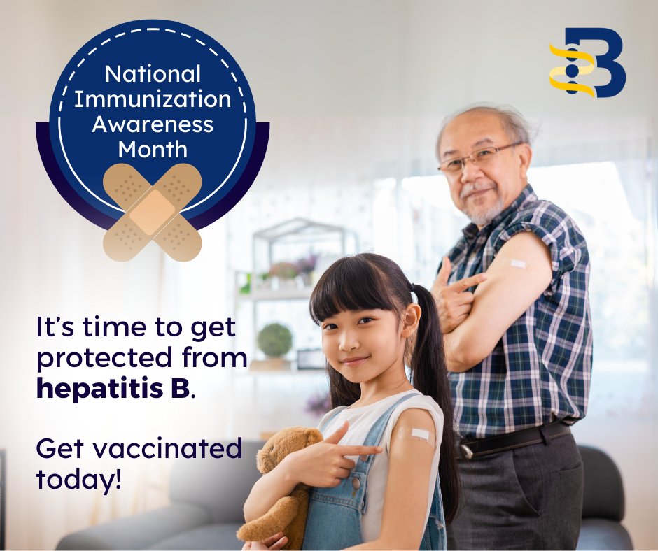 Most infected people do not know they are living with hepatitis B, which means it can spread and unknowingly. 

Protect yourself and your loved ones, get vaccinated for #hepatitisB today! #vaccine