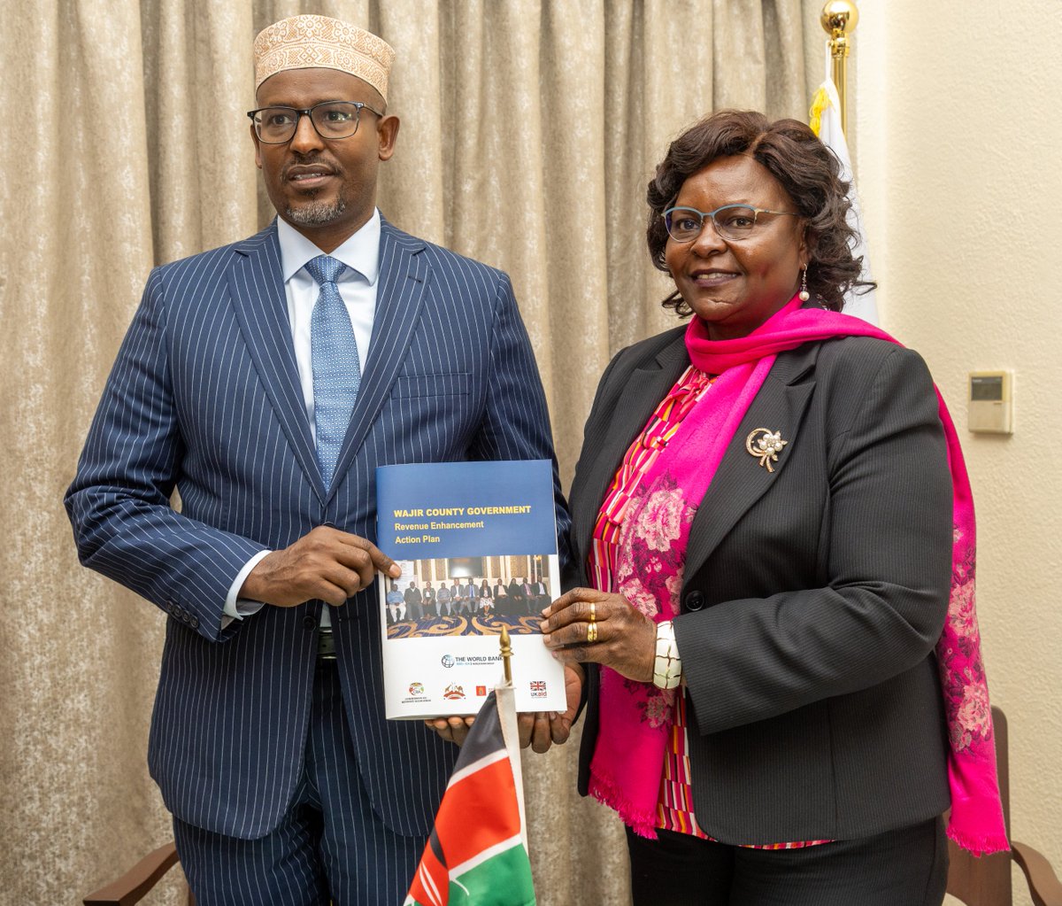 Today, under the Kenya Accountable Devolution Program (KADP II) Component 1 and in partnership with the <a href="/CRAKenya/">Commission on Revenue Allocation Kenya</a>, the County Revenue Enhancement and Action Plans (REAPs) were signed and launched for <a href="/BungomaCountyKe/">Bungoma County Ke</a>, <a href="/MurangaGovt_021/">MURANG'A COUNTY GOVERNMENT</a>, <a href="/WajirKE/">𝐖𝐚𝐣𝐢𝐫 𝐂𝐨𝐮𝐧𝐭𝐲 𝐆𝐨𝐯'𝐭</a> &amp; <a href="/Nandi029/">County Government of Nandi</a> counties.