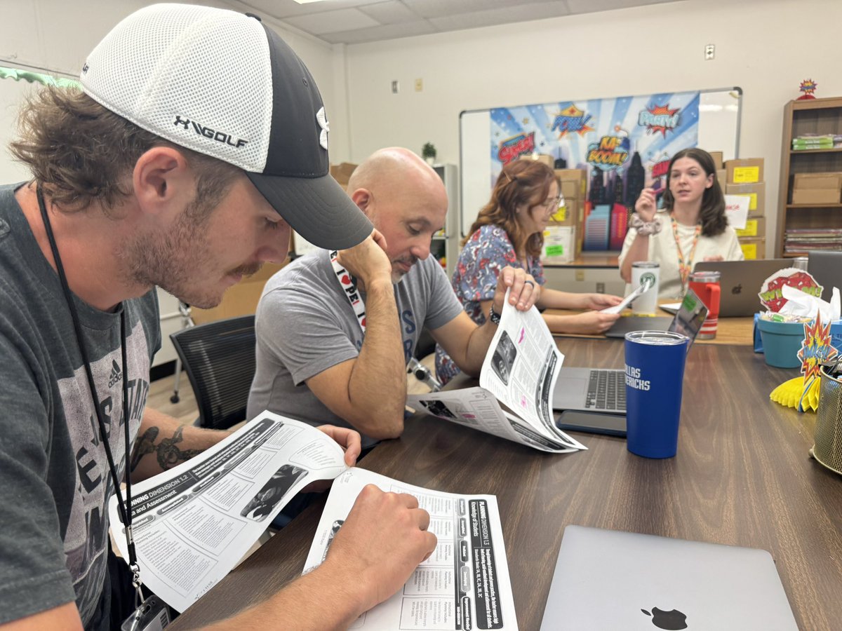 DmeElemRisd's tweet photo. Kicked off our first collab teams diving into TTESS Domain 1 Breaking down planning, alignment, and the difference between Proficient & Accomplished while identifying sources of evidence. Strong start to a year of growth! #TTESS #RISDdreambig #growingisoursuperpower https://t.co/VL0Bf7uqUj