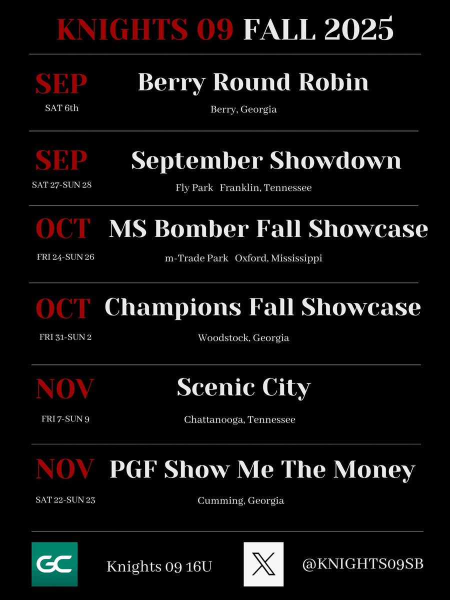 Im ready to start playing with my girls again! Below is my schedule! Come check us out! 
<a href="/BerrySoftball/">Berry Softball</a> <a href="/rebeccamurray_/">Rebecca Murray</a> <a href="/coachmere_16/">Meredith Mills</a> <a href="/BelmontSoftball/">Belmont Softball</a> <a href="/e_newellcoach/">Eric Newell</a> <a href="/JURoyalsSB/">Johnson University Softball</a> @unio <a href="/RacersSoftball/">Murray State Softball</a> <a href="/TNUsoftball/">Trevecca Softball 🥎 💜</a> <a href="/AmyLTudor/">Amy Tudor</a> <a href="/WKUSoftball/">WKU Softball</a> #reptheK