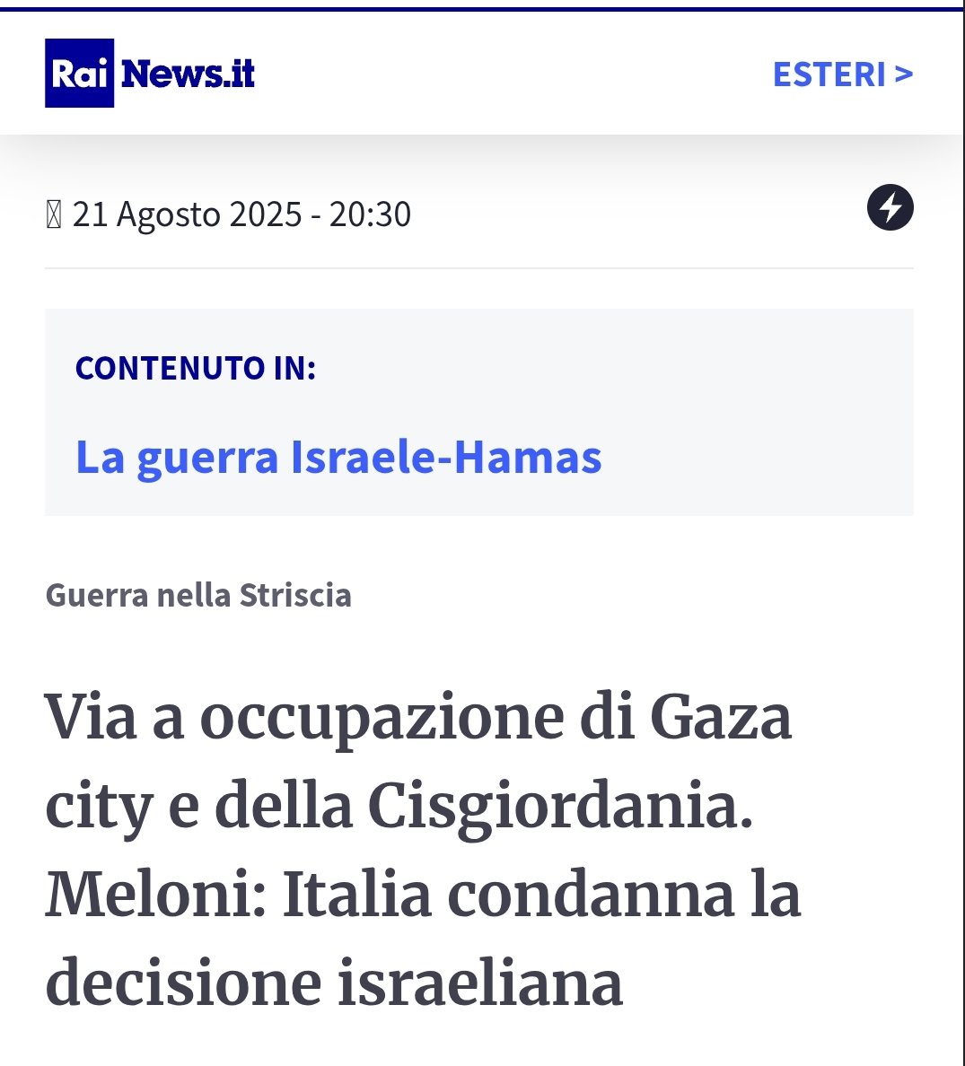 Hanry12's tweet photo. Israele approva il progetto E1: 3.400 case tra Gerusalemme e Ma’ale Adumim che dividono la Cisgiordania.  Viola il diritto internazionale ❌ Fine della soluzione dei due Stati. 21 Paesi si oppongono. Meloni: “Decisione compromette la pace”.
#Pace #TwoStatesSolution #DirittiUmani https://t.co/BsW0pUN9q5