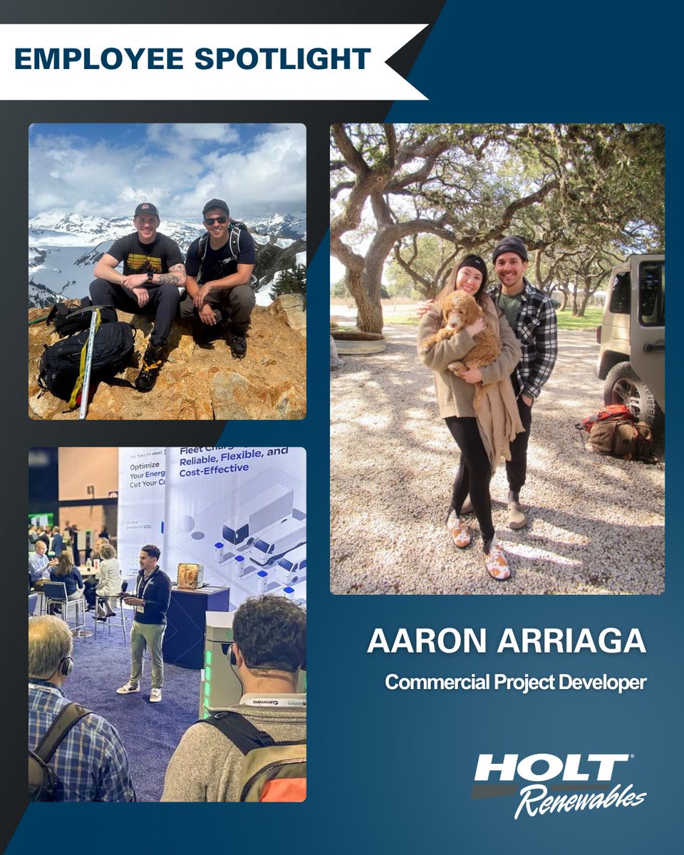 HOLT Renewables (@holtrenewables) on Twitter photo For Aaron Arriaga, renewable energy isn’t just a career — it’s a calling. 🌱
With more than 10 years in the industry and six years at HOLT Renewables, Aaron has built his work around trust, connection, and purpose.
Read more here:  bit.ly/40EXTqE
#HOLTRenewables For Aaron Arriaga, renewable energy isn’t just a career — it’s a calling. 🌱
With more than 10 years in the industry and six years at HOLT Renewables, Aaron has built his work around trust, connection, and purpose.
Read more here:  bit.ly/40EXTqE
#HOLTRenewables
