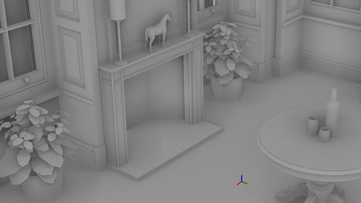 LuxLyu's tweet image. Adding SSAO to my new renderer. I think the raw ao output looks OK now, need to look into filtering next. #graphicsprogramming #vulkan #IndieGameDev