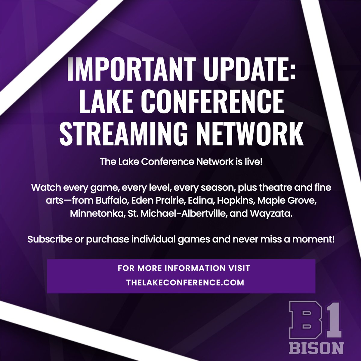 Spread the word and join the action!  B1Bison!