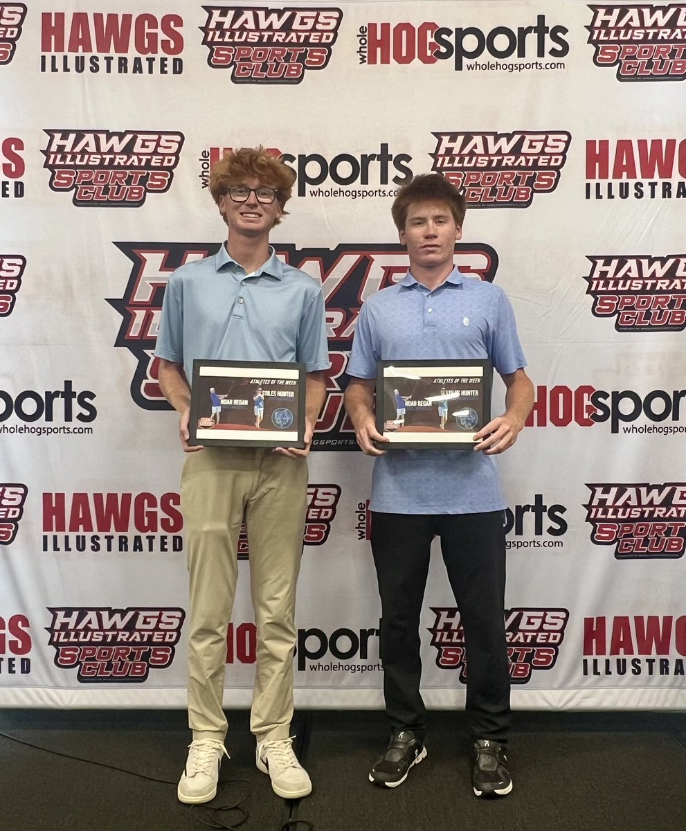NWA Democrat Gazzette Prep Rally team of the Week Winning the Red Dog Invitational last week! 

Prep Rally Players of the week Noah Regan and Stiles Hunter both shooting 69 tied medalist in the Red Dog Invitational at Springdale CC #GoMounties!