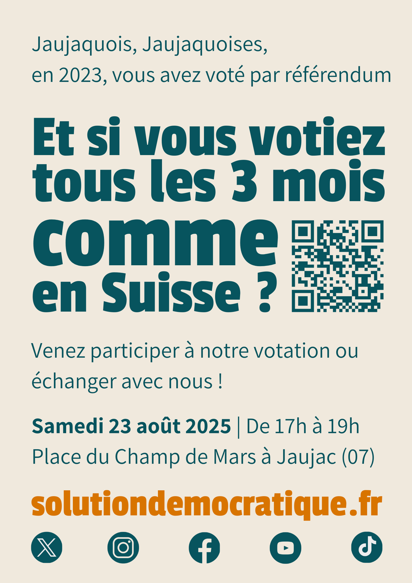 Solution Démocratique | Parti politique tweet media