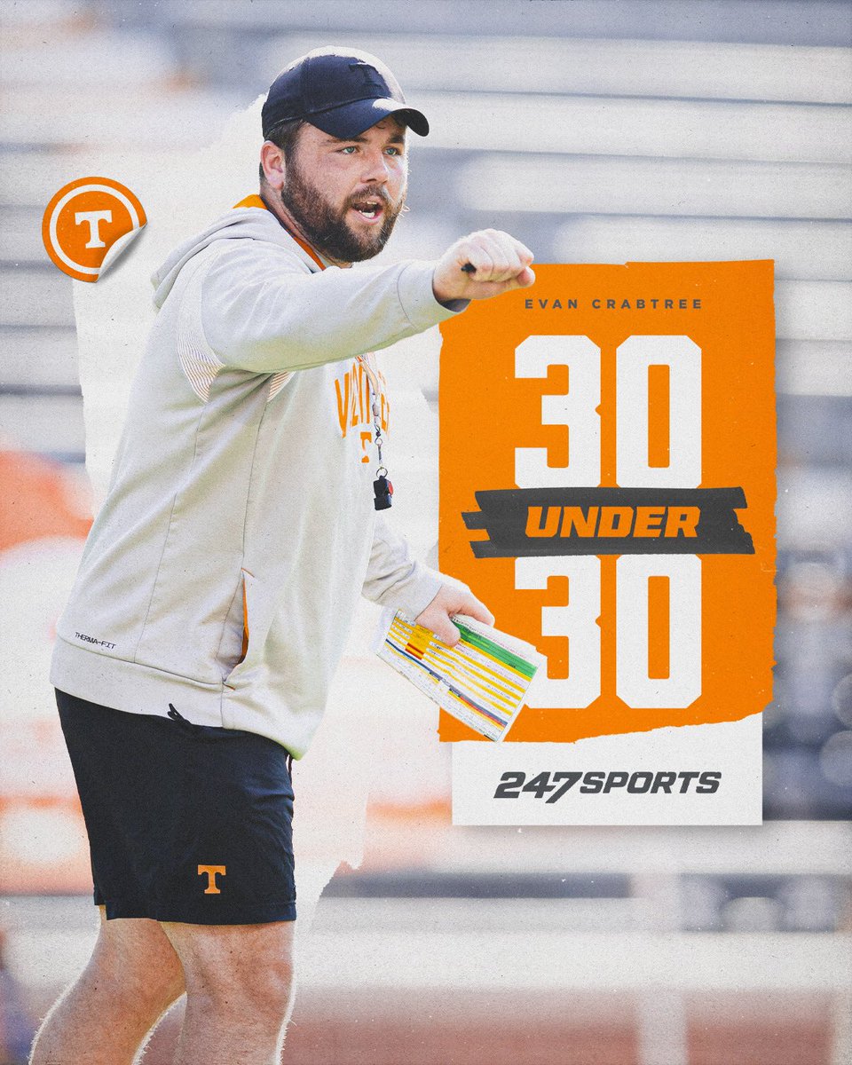 Congrats to <a href="/CoachCrab/">Evan Crabtree</a> on being named to the <a href="/247Sports/">247Sports</a> 30 under 30 list! 🦀

#GBO 🍊