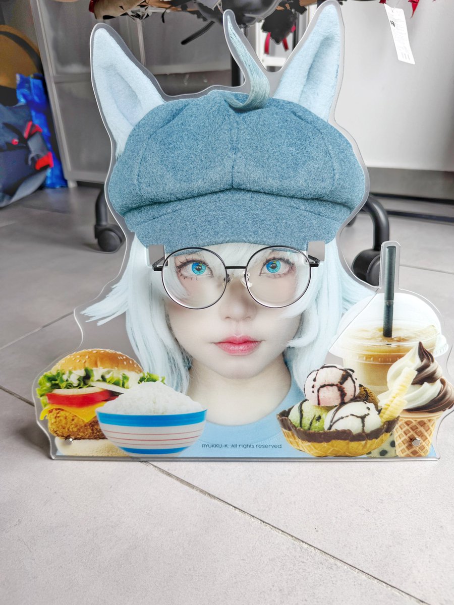 Now you can have company while you eat
(Also her emptying your wallet)
