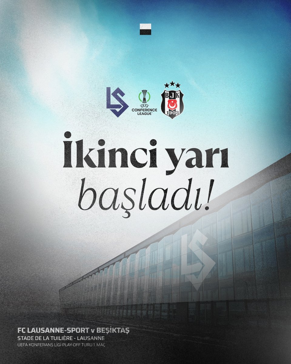 ▶ İkinci yarı başladı.

FC Lausanne-Sport 0-1 Beşiktaş