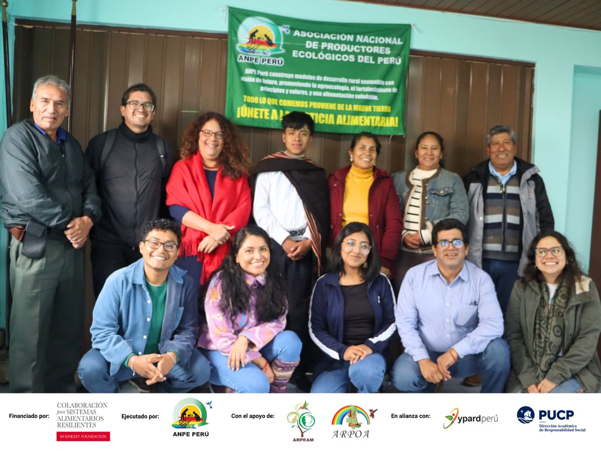 En el marco del proyecto “𝐉𝐨́𝐯𝐞𝐧𝐞𝐬 𝐚𝐠𝐫𝐨𝐞𝐜𝐨𝐥𝐨́𝐠𝐢𝐜𝐨𝐬 𝐞𝐧 𝐚𝐜𝐜𝐢𝐨́𝐧 𝐩𝐨𝐫 𝐞𝐥 𝐏𝐞𝐫𝐮́”, el pasado viernes 15 de agosto nos reunimos junto a nuestras organizaciones aliadas: YPARD Perú y la Pontificia Universidad Católica del Perú - PUCP .