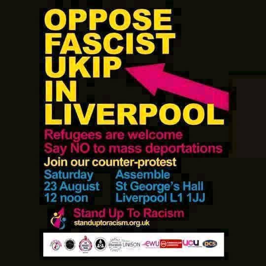 In Liverpool we have mobilised time and again to defend asylum seekers and our Black communities whenever fascism rears its ugly head on our streets. This Saturday we must give an unequivocal message that hate &amp; division is not welcome in our city.