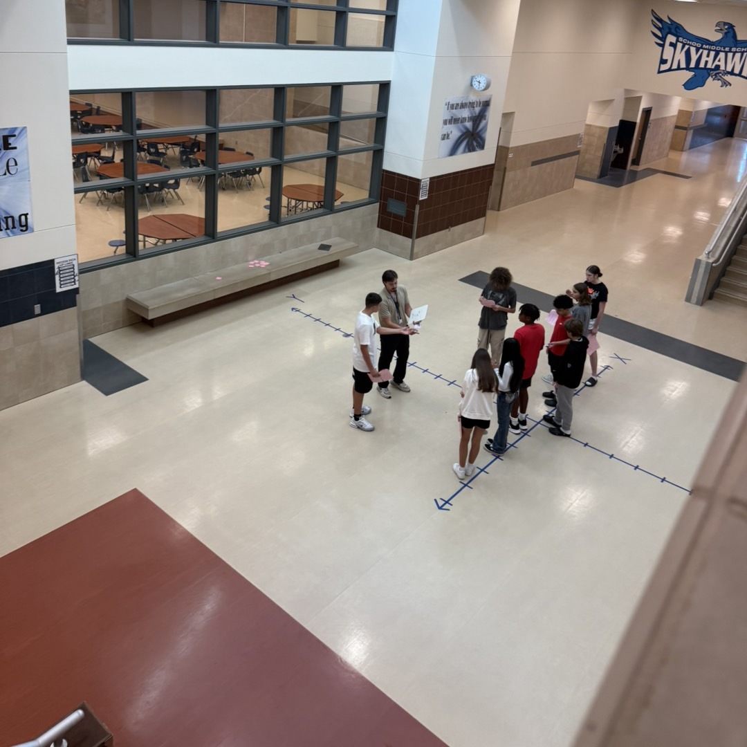 8th grade math is talking all about graphing and finding patterns! Course 3 classes used their math skills to graph rules to kick the chapter off!