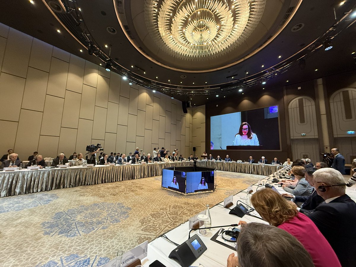 Honored to join leaders in #Uzbekistan on resilience &amp; cooperation. Central Asia is warming nearly 2x the global rate, with melting glaciers, shrinking rivers, and $10B in losses every year. Its local adaptation efforts offer valuable lessons. At #COP30, we face a moral