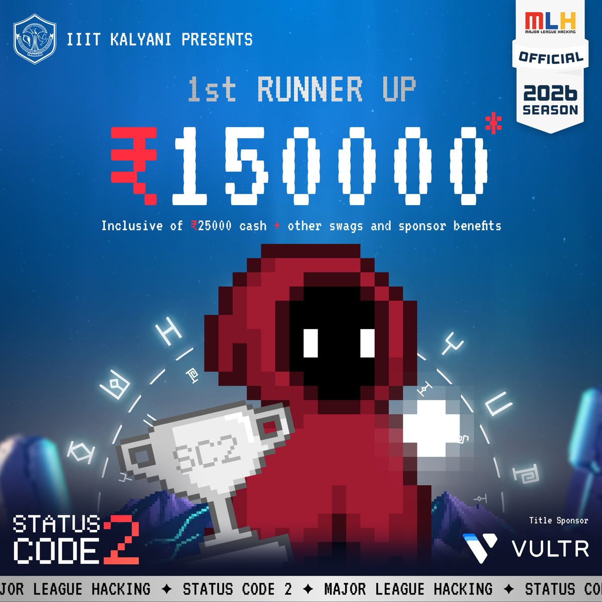 Status_Code_'s tweet image. 🏆 Announcing the 1st Runner-Up Prize for #StatusCode2! 🎉
We’re thrilled to celebrate the remarkable team that secured this prestigious spot with their outstanding hack. 💻✨
Your creativity, dedication, and problem-solving skills have truly impressed us all.