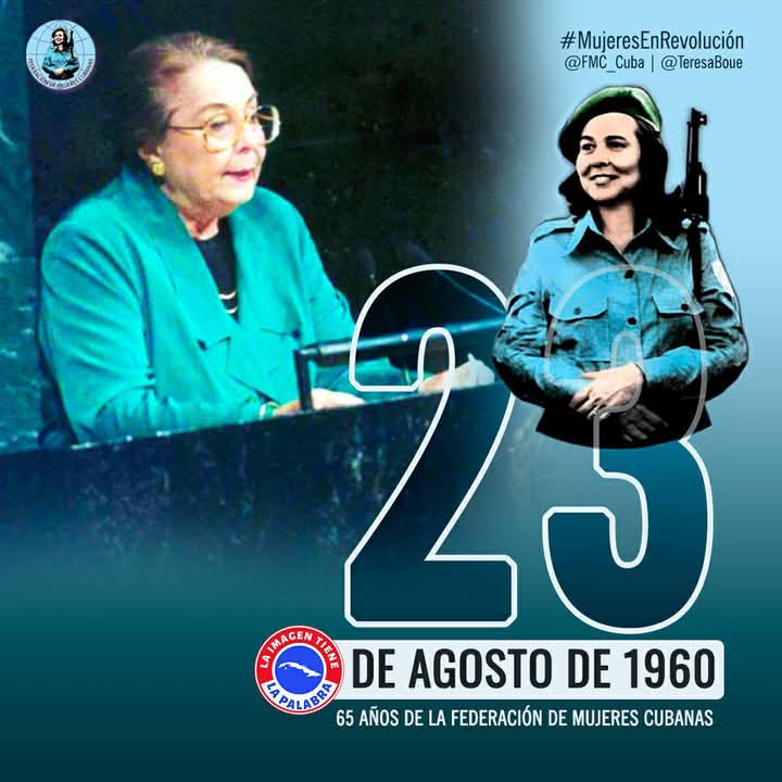 Aniversario 65 de la Federación de Mujeres Cubanas.  #MujeresEnRevolución #MatancerosEnVictoria <a href="/CubaMined/">MINED</a> <a href="/PartidoPCC/">Partido Comunista de Cuba</a> <a href="/gpppmatanzas/">Gobierno Provincial del Poder Popular en Matanzas</a> <a href="/EMatancera/">Educación Matancera</a> <a href="/JanyMartnez10/">Hanny Martínez</a> <a href="/CaridadPoey/">Marieta Poey Caridad</a> <a href="/mariofsabines/">Mario Sabines Lorenzo</a> <a href="/DiazCanelB/">Miguel Díaz-Canel Bermúdez</a>