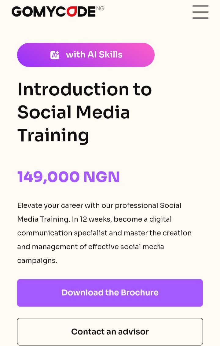 OlumidePaul_'s tweet image. Big KALA, I would be happy if you could help with me registering for this course on Gomycode.

It is a skill I have always wanted to learn since I signed out from university.
#PAYME #PaymentSolutions
