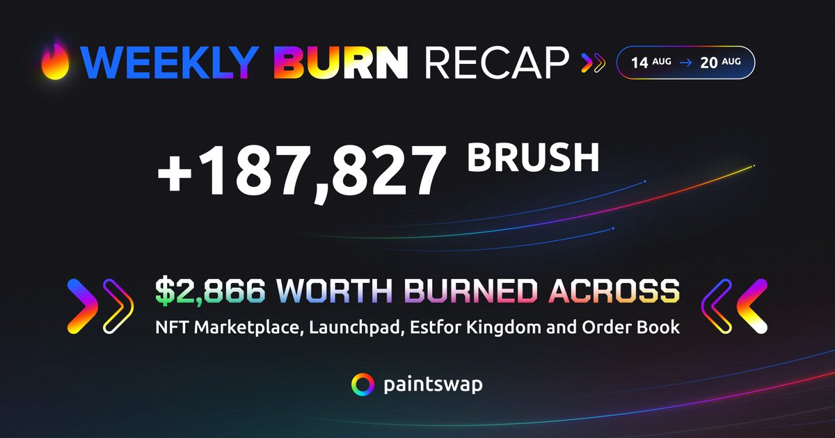 187,827 $BRUSH has been burned!🔥