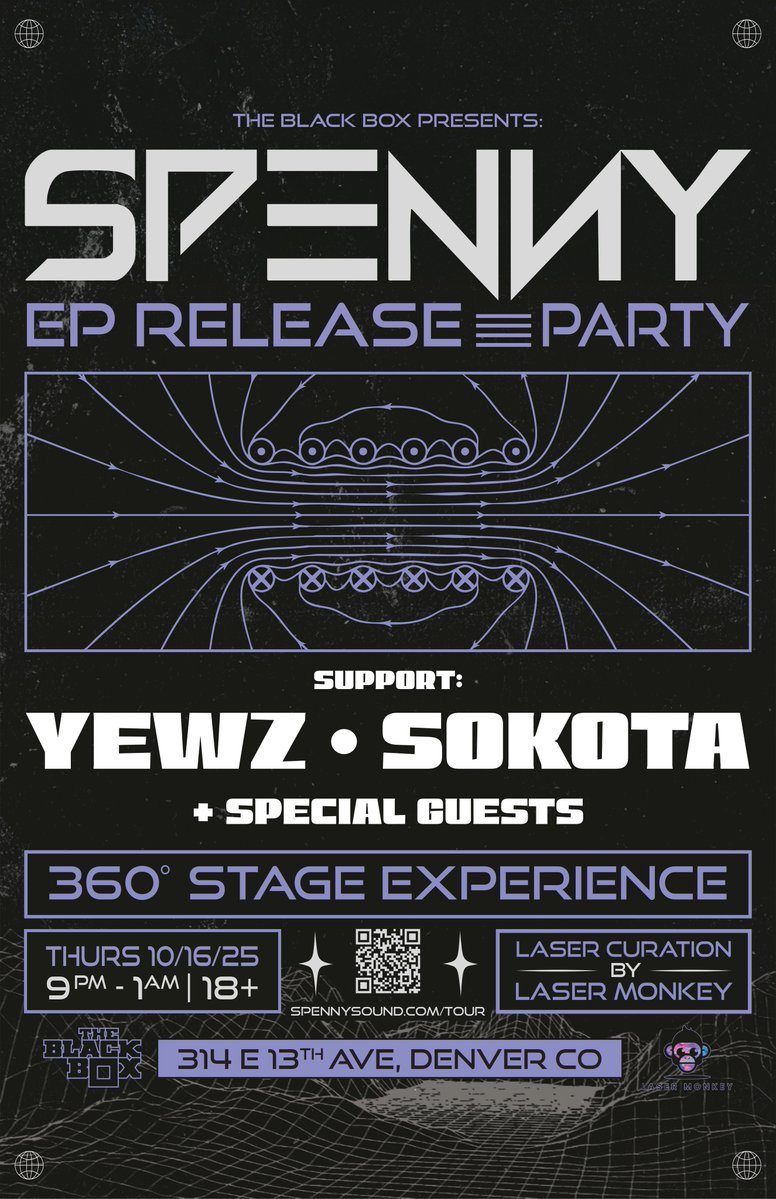 SPΞNИ Y (@spennydub) on Twitter photo DENVER IM THROWING A PARTY AND YOU’RE INVITED ⚡️
so stoked to be headlining <a href="/TheBlackBox5280/">The Black Box</a> for my EP Release/Birthday party this October! Hope to see yall there 🤍 DENVER IM THROWING A PARTY AND YOU’RE INVITED ⚡️
so stoked to be headlining <a href="/TheBlackBox5280/">The Black Box</a> for my EP Release/Birthday party this October! Hope to see yall there 🤍