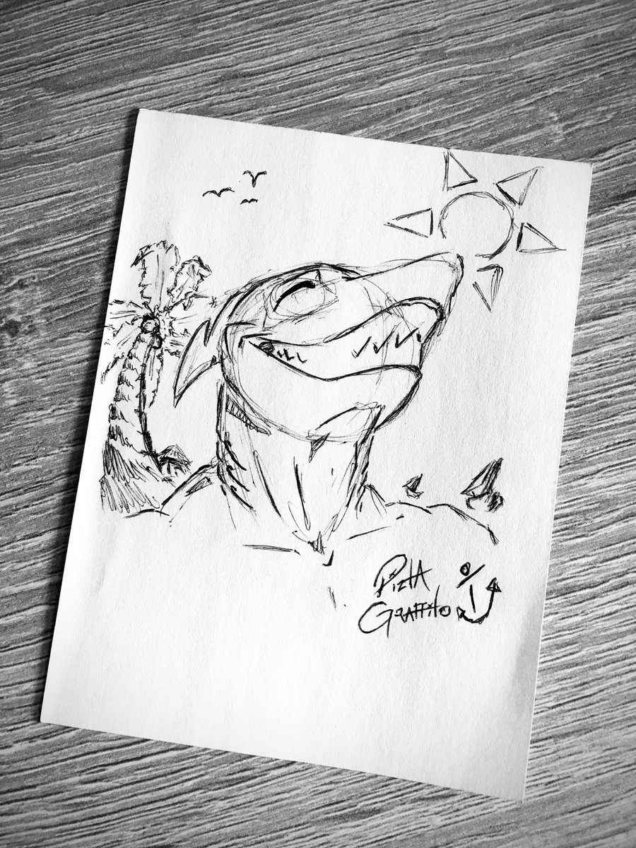 PiztaGraffito's tweet photo. #art #traditionalart #furryartist #furry #sketchart 

LIFE’S A BEACH 🌴🦈 https://t.co/uz8WDWHsHq