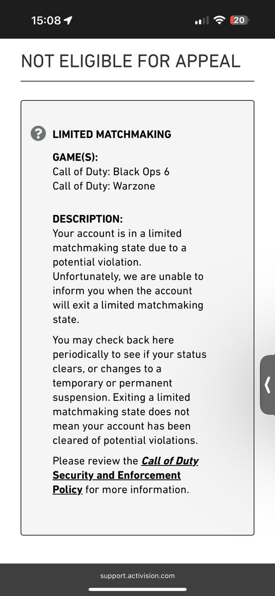 Frankie.S (@motion_9) on Twitter photo What a great game we have here ! Just died to 2 hackers then get ban for suspicious activity…….. <a href="/Activision/">Activision</a> SOMEONE HELP ME ! What a great game we have here ! Just died to 2 hackers then get ban for suspicious activity…….. <a href="/Activision/">Activision</a> SOMEONE HELP ME !