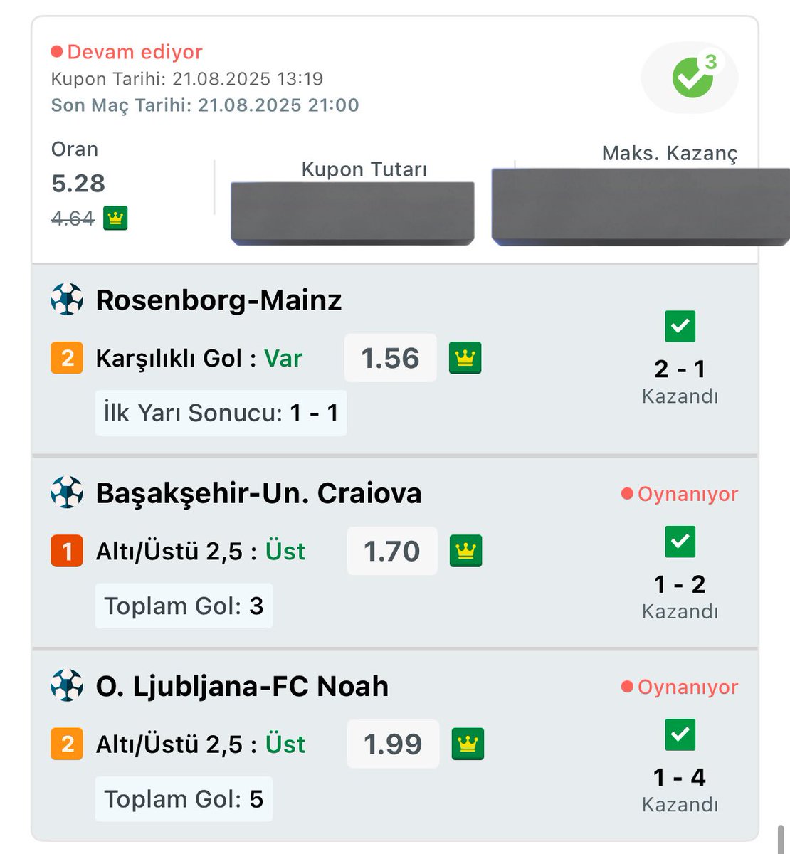 HERKESE AÇIK İDEAL 5,28 oran SAPLAAAAAAAAAA🔥🔥🔥🔥🔥🔥🔥🔥🔥🔥🔥🔥🔥🔥🔥🔥🔥🔥

Aboneliğe beklerim tablolarını görürsünüz :)))🔥🔥🔥🔥🔥🔥🔥🔥✅✅✅✅✅✅✅✅✅✅✅✅