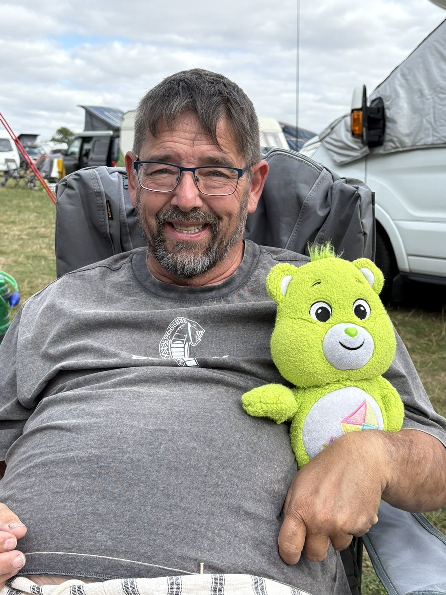 All set up at Greenbelt. 
Remembered to bring bear with me this trip!