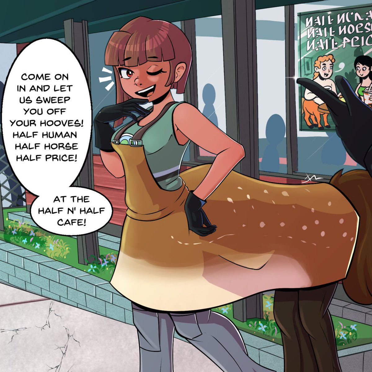 New post up behind yonder paywalls. You'll never guess what's going on under that centaur costume. Consider supporting me while I toil on my game and try to maintain artistic output.