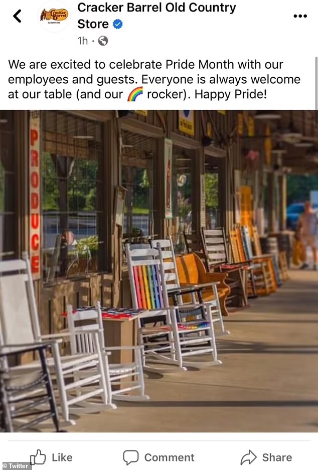 The real reason Cracker Barrel has been struggling is that its service and food quality nose-dived after COVID, and instead of fixing that, the company and its woke executives decided to go full Bud Light and taste the rainbow and dare its customers to object. 

They stopped