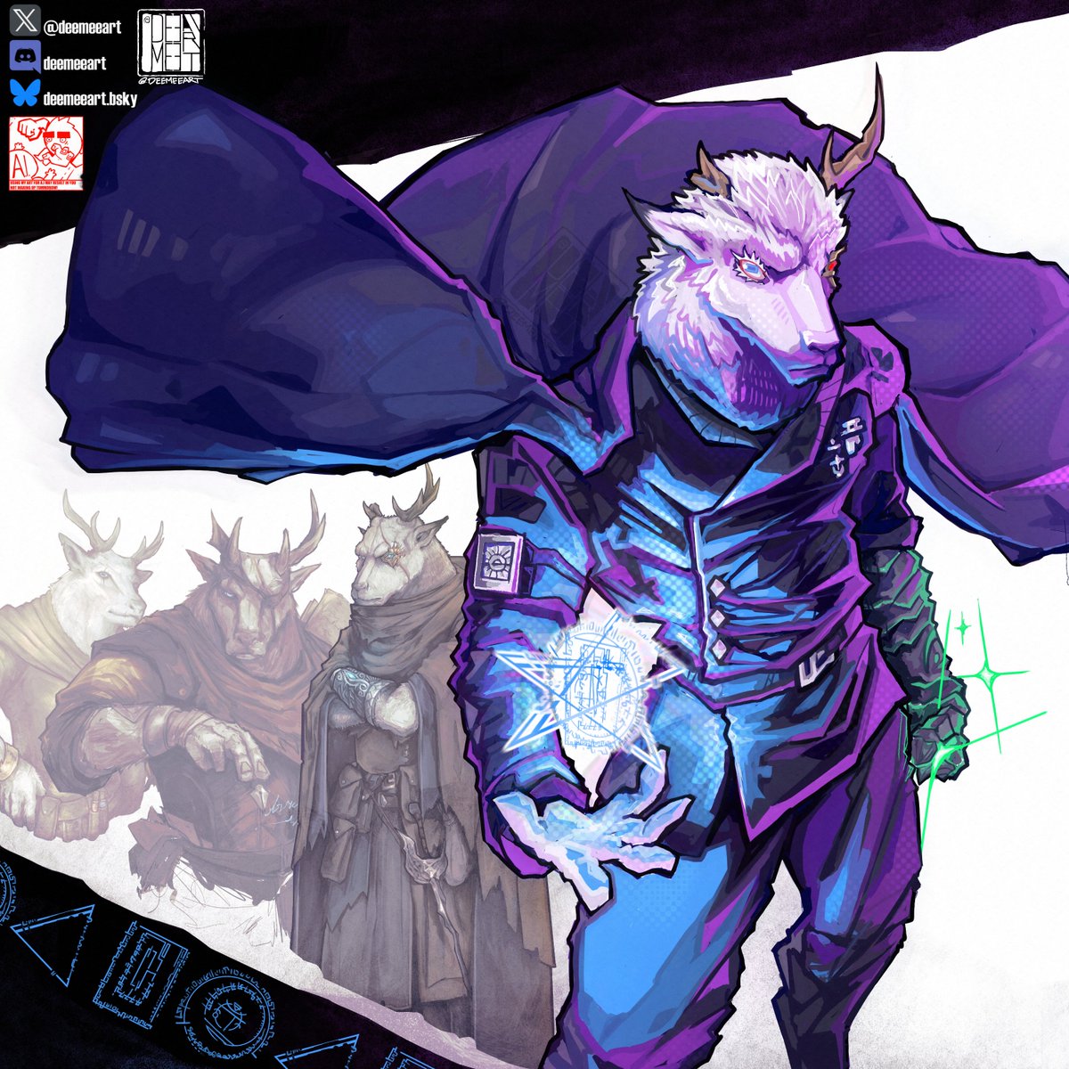 Trying out some new styles. DnD evolution of my rogue/wizard Ul'grim.