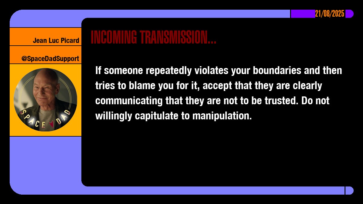 If someone repeatedly violates your boundaries and then tries to blame you for it, accept that they are clearly communicating that they are not to be trusted. Do not willingly capitulate to manipulation.