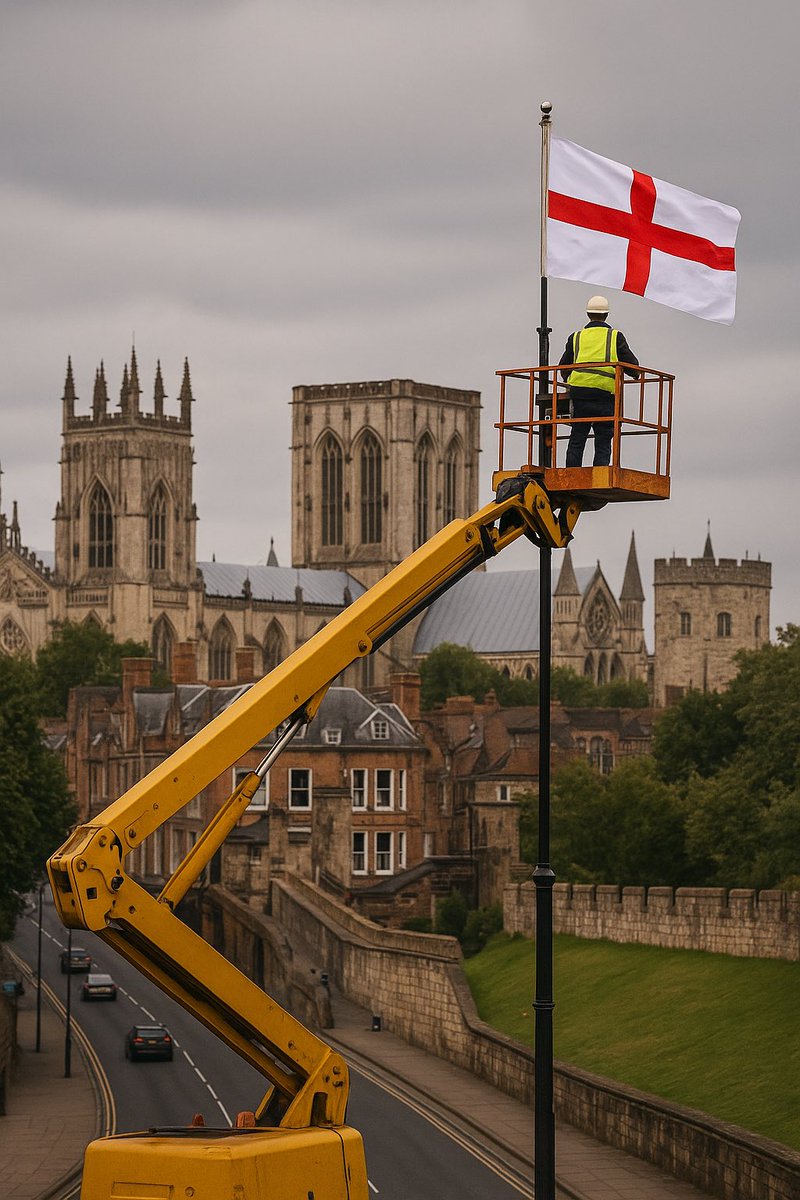 FlagForceUK's tweet image. Do any followers have advice on hiring a cherry picker, probably with an operator? If the price is reasonable, this could be a way to safely flag large parts of York.

Provisional day rates we’ve seen are about £350?