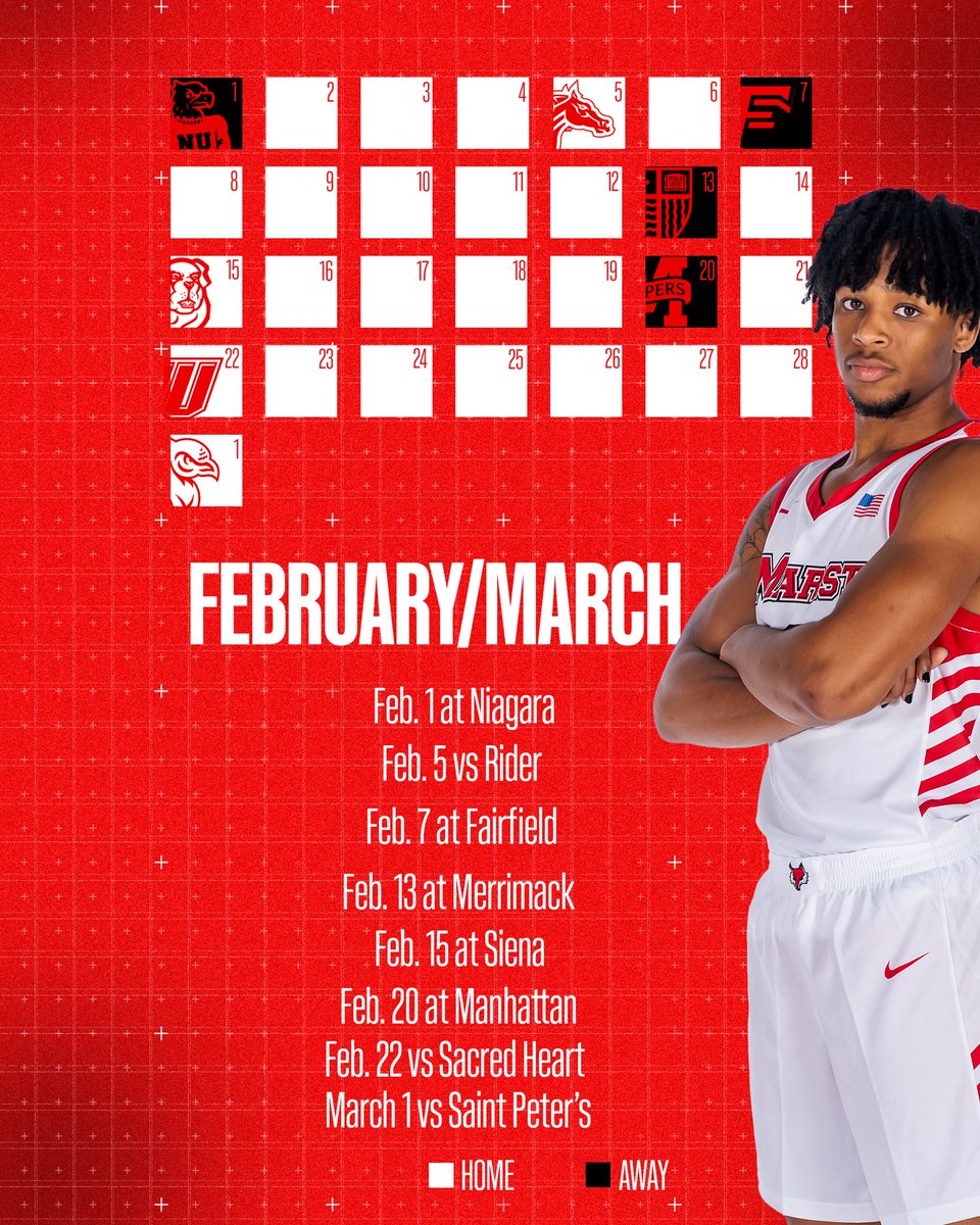 MaristMBB's tweet photo. 🗓️ The road to March starts now. Your 2025-26 Red Foxes schedule is here. 🔴🦊

🔗 https://t.co/CRhfDGUhpN https://t.co/SKy095zwsQ